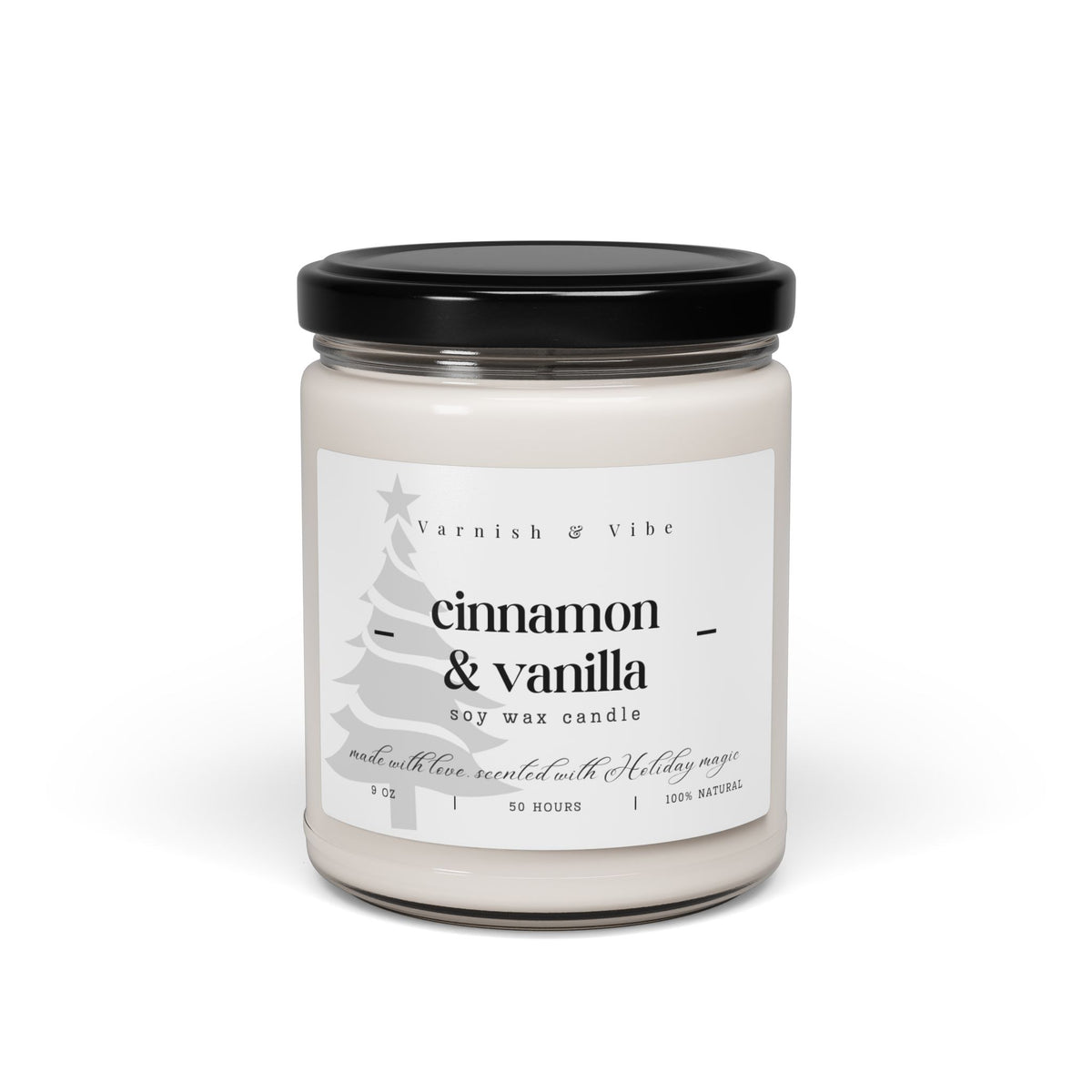 Christmas Vegan Natural Soy Candle, 9oz