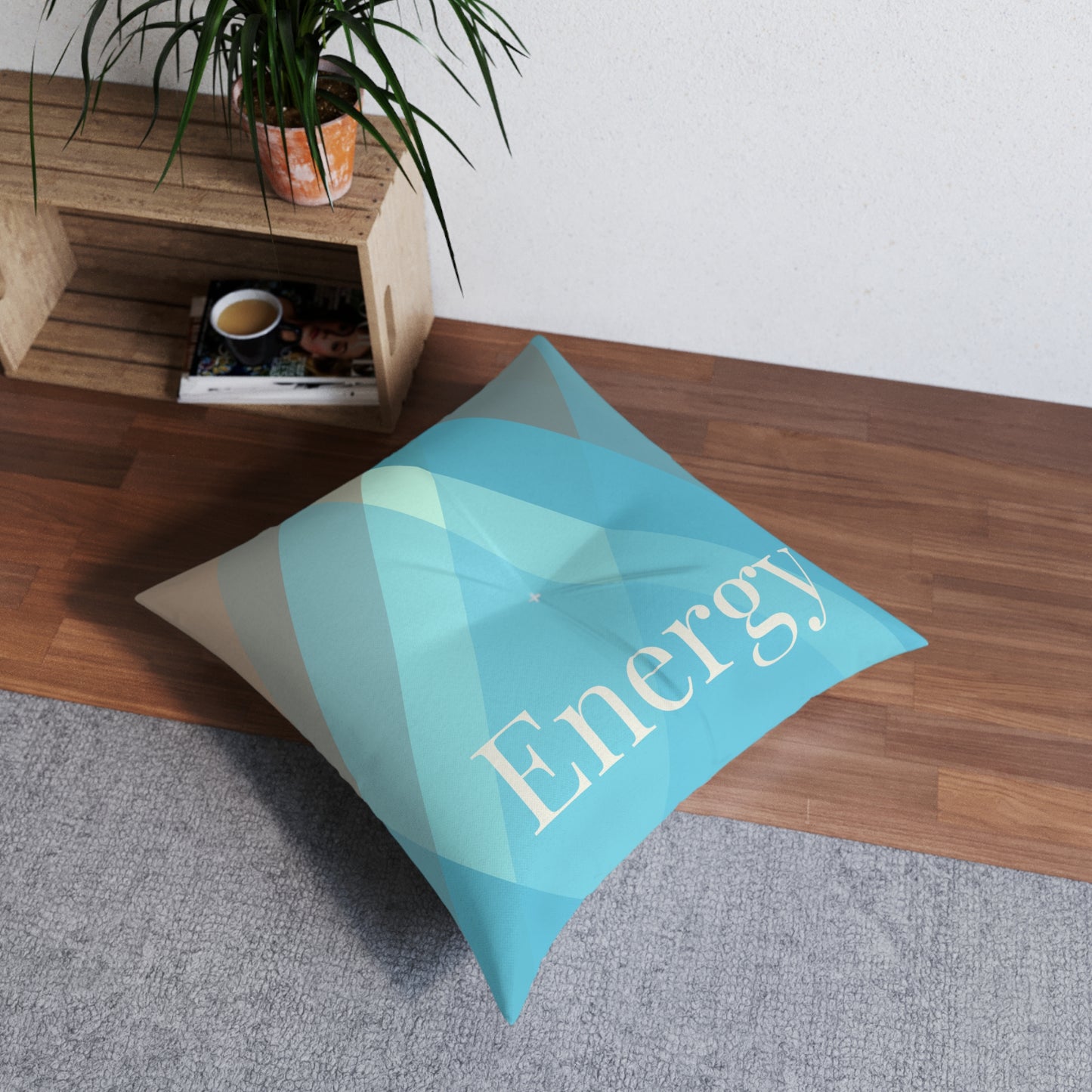 OCEAN ENERGY TUFTED FLOOR PILLOW