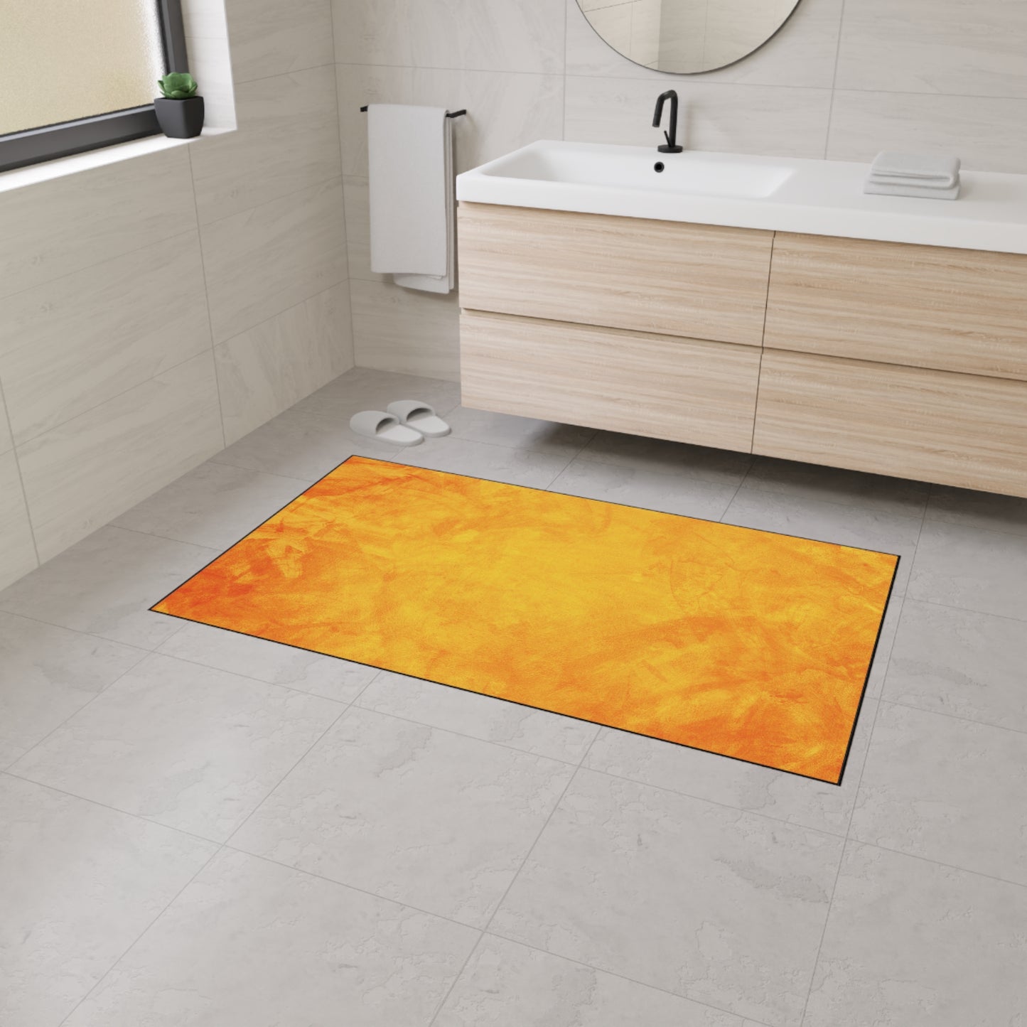 Amber Haze Abstract Fall Elegance Rug
