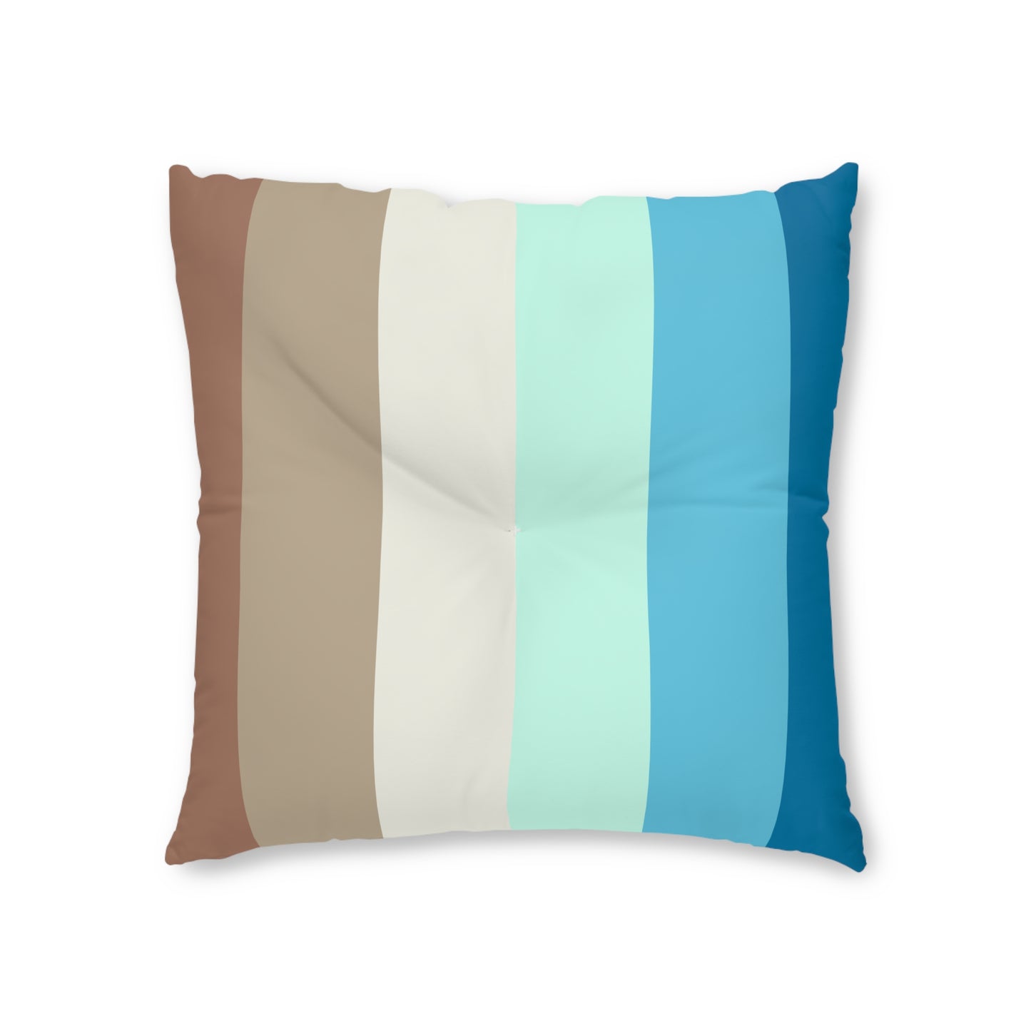 OCEAN STRIPED TUFTED FLOOR PILLOW