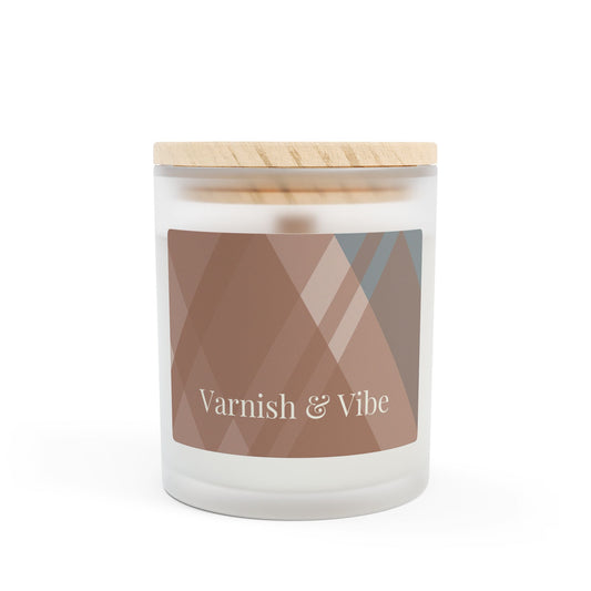 MOCHA MOUSSE 11oz FROSTED GLASS CANDLE