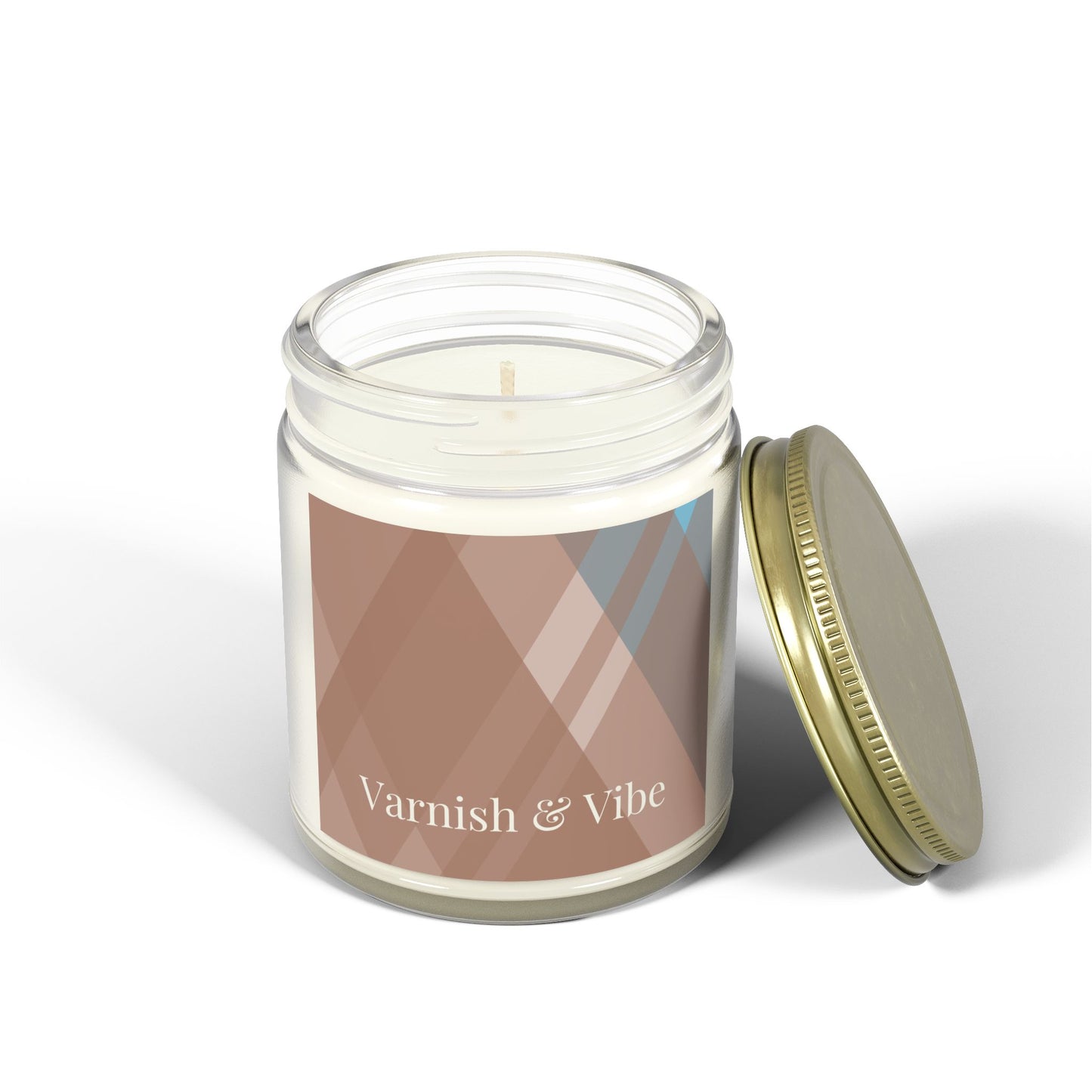 MOCHA MOUSSE 4oz/9oz COCONUT APRICOT WAX SCENTED CANDLE - Varnish & Vibe