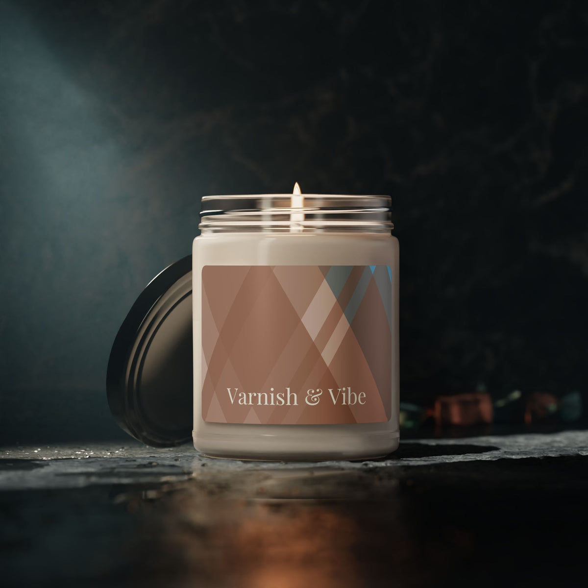 MOCHA MOUSSE 9oz SCENTED SOY CANDLE - Varnish & Vibe