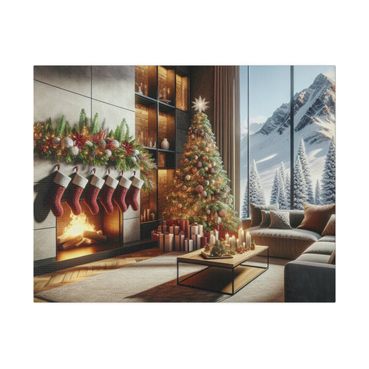 Christmas Matte Canvas, Stretched, 0.75"