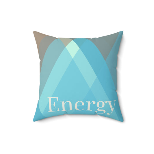 OCEAN ENERGY FAUX SUEDE SQUARE PILLOW