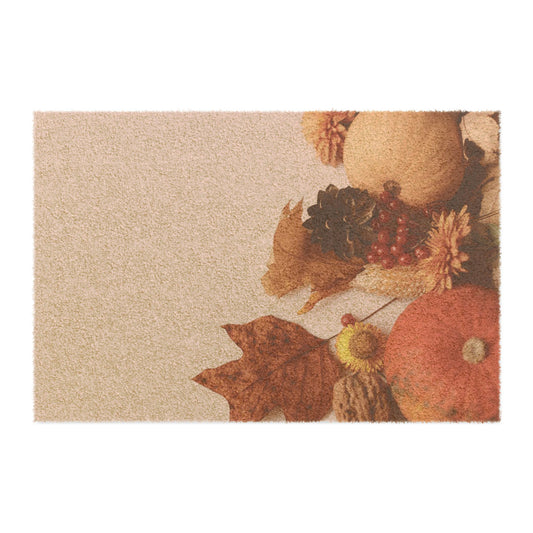 Maple and Pumpkin Fall Harvest Doormat