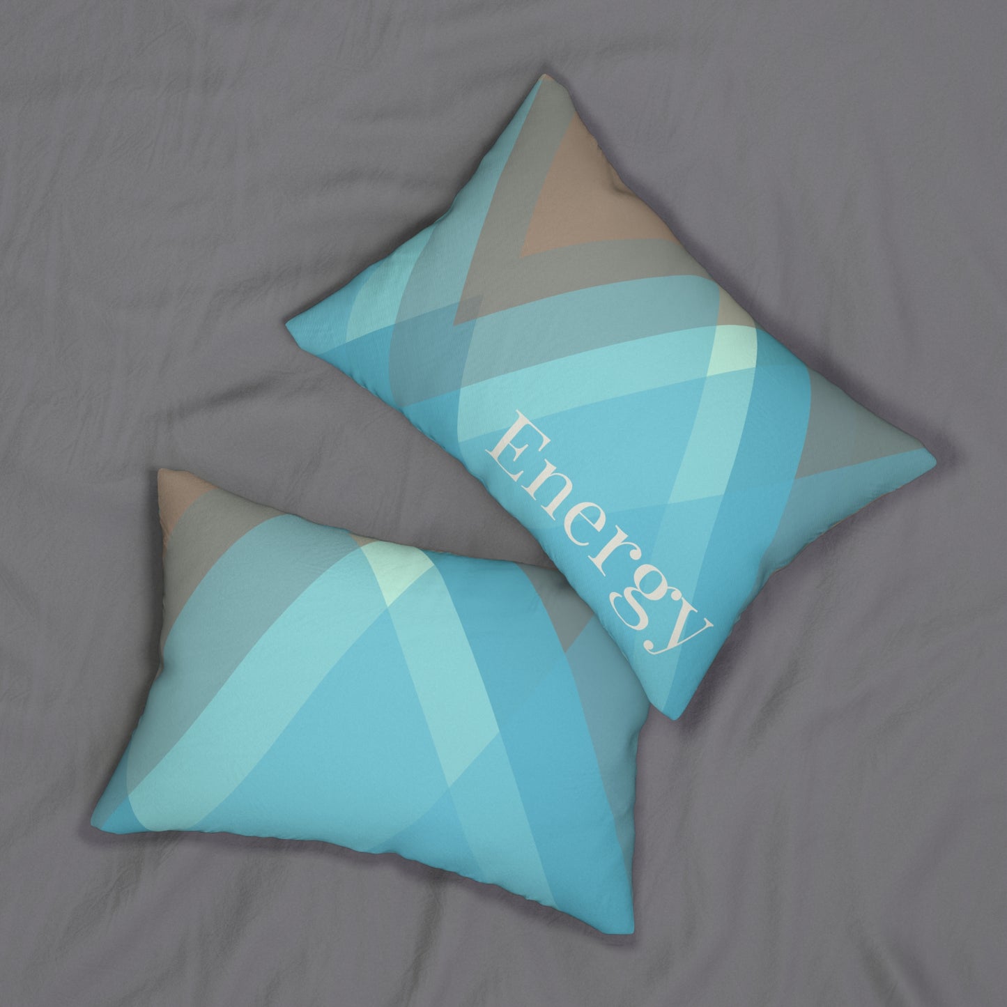 OCEAN ENERGY SPUN POLYESTER LUMBAR PILLOW