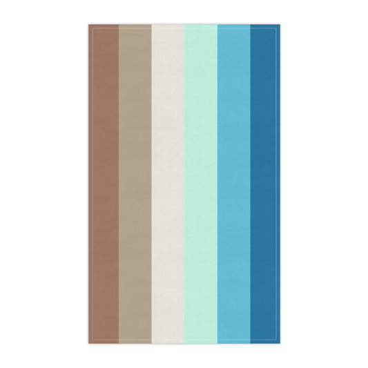 OCEAN STRIPED BREEZE COTTON TEA TOWEL