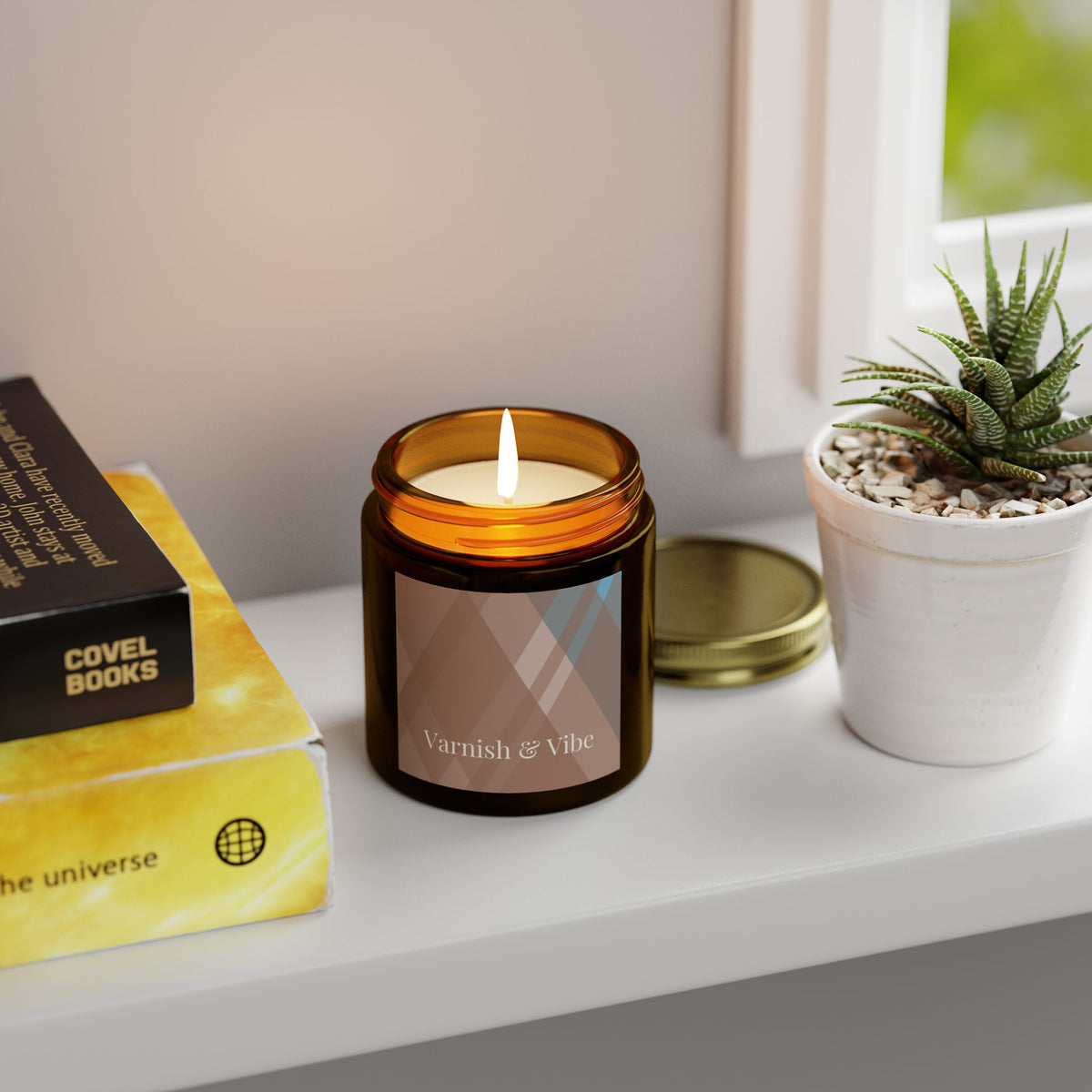 MOCHA MOUSSE 4oz/9oz COCONUT APRICOT WAX SCENTED CANDLE - Varnish & Vibe