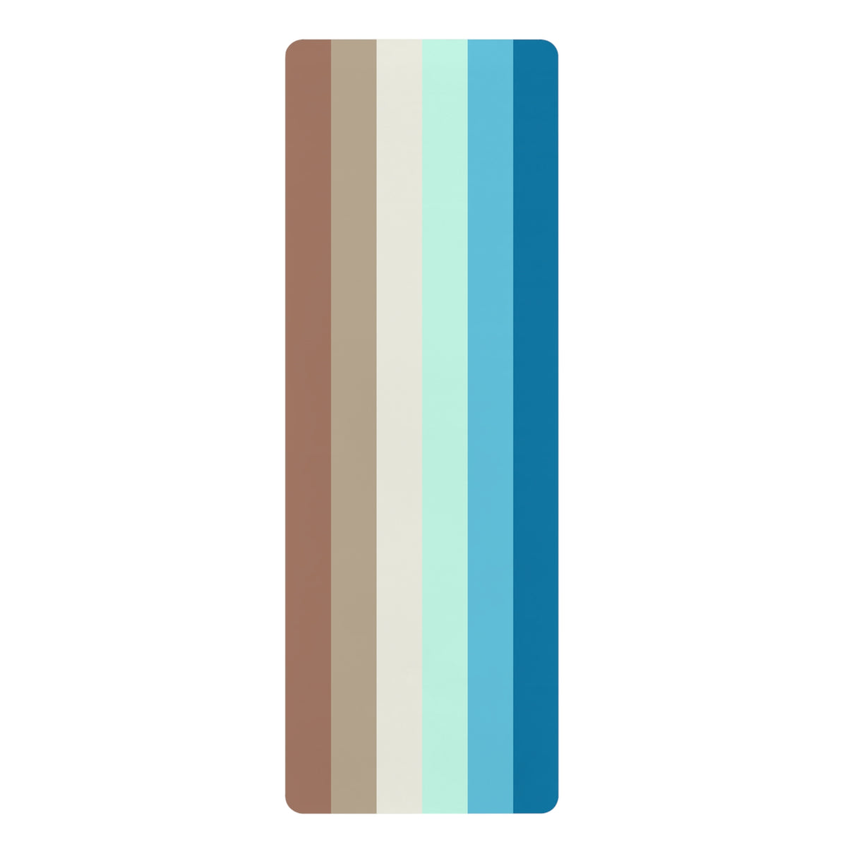 OCEAN STRIPED RUBBER YOGA MAT - Varnish & Vibe