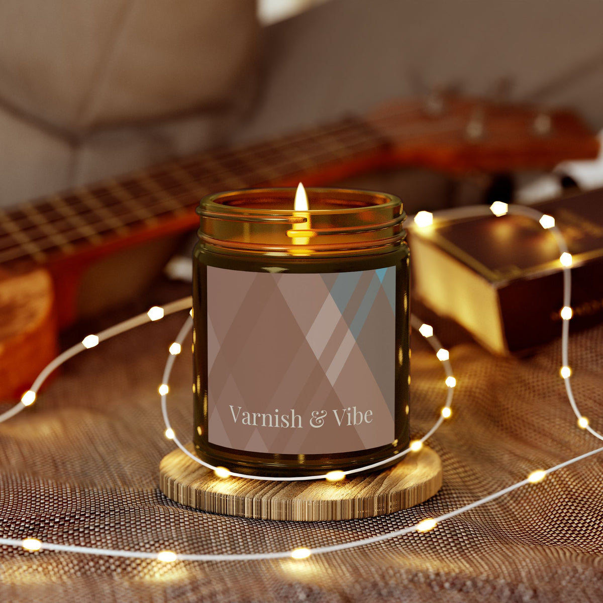 MOCHA MOUSSE 4oz/9oz COCONUT APRICOT WAX SCENTED CANDLE - Varnish & Vibe