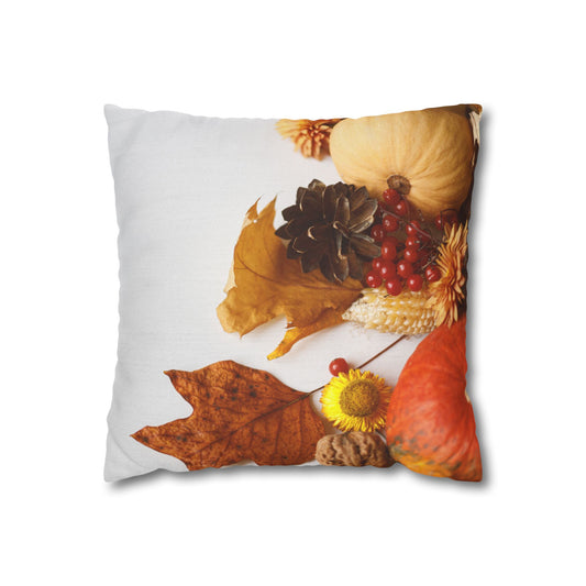 Maple and Pumpkin Fall Harvest Pillowcase