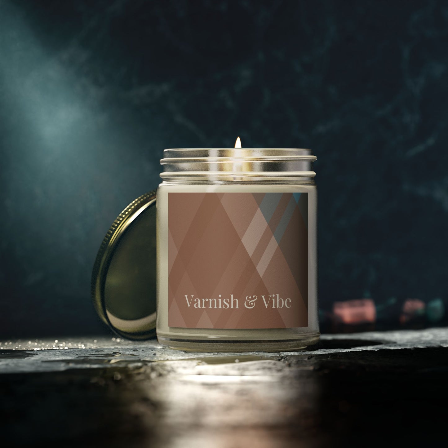 MOCHA MOUSSE 4oz/9oz COCONUT APRICOT WAX SCENTED CANDLE - Varnish & Vibe