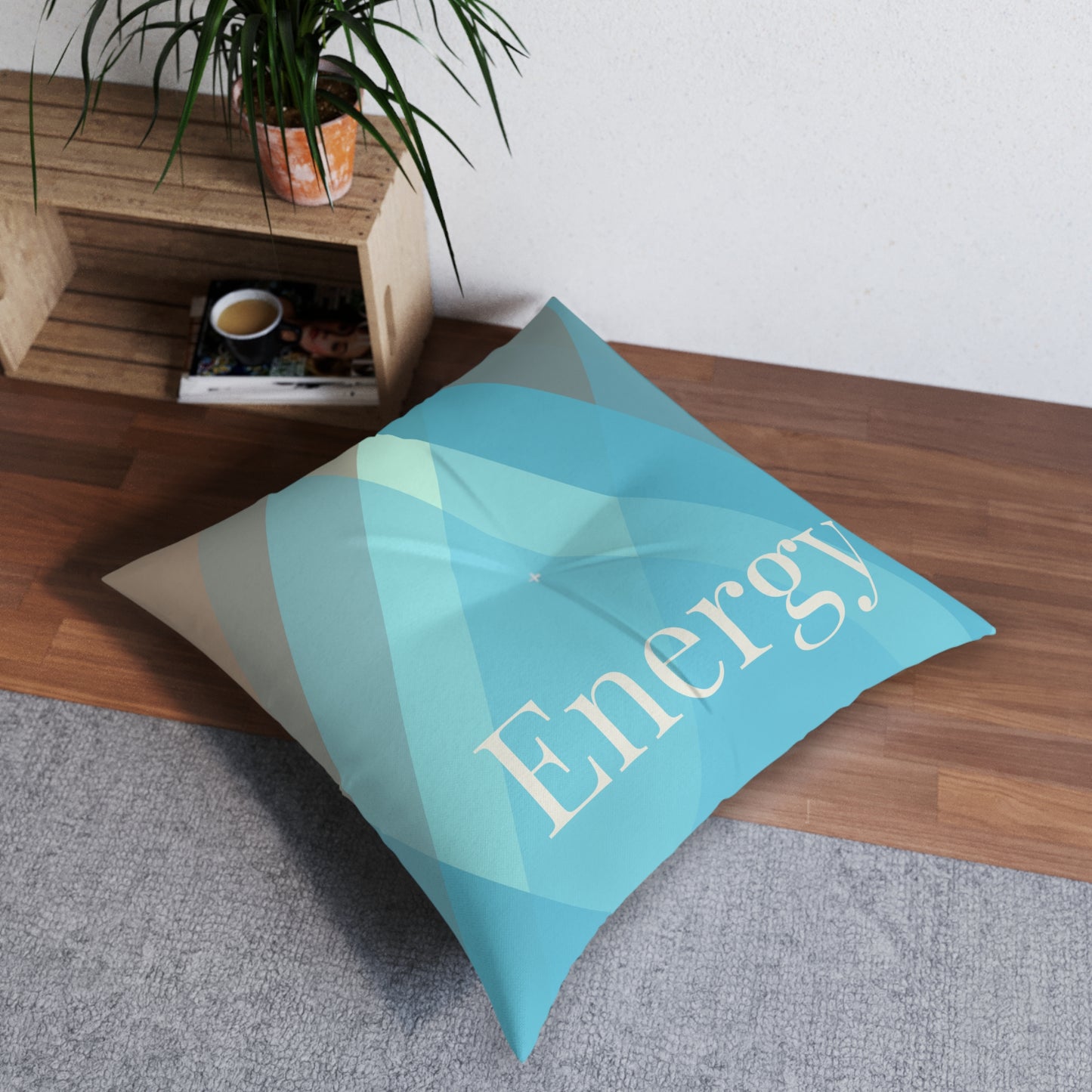 OCEAN ENERGY TUFTED FLOOR PILLOW