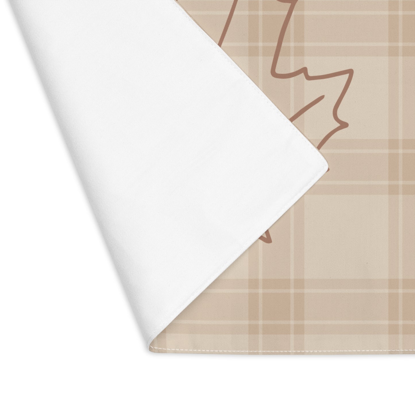Maple Leaf on Plaid Fall Placemat