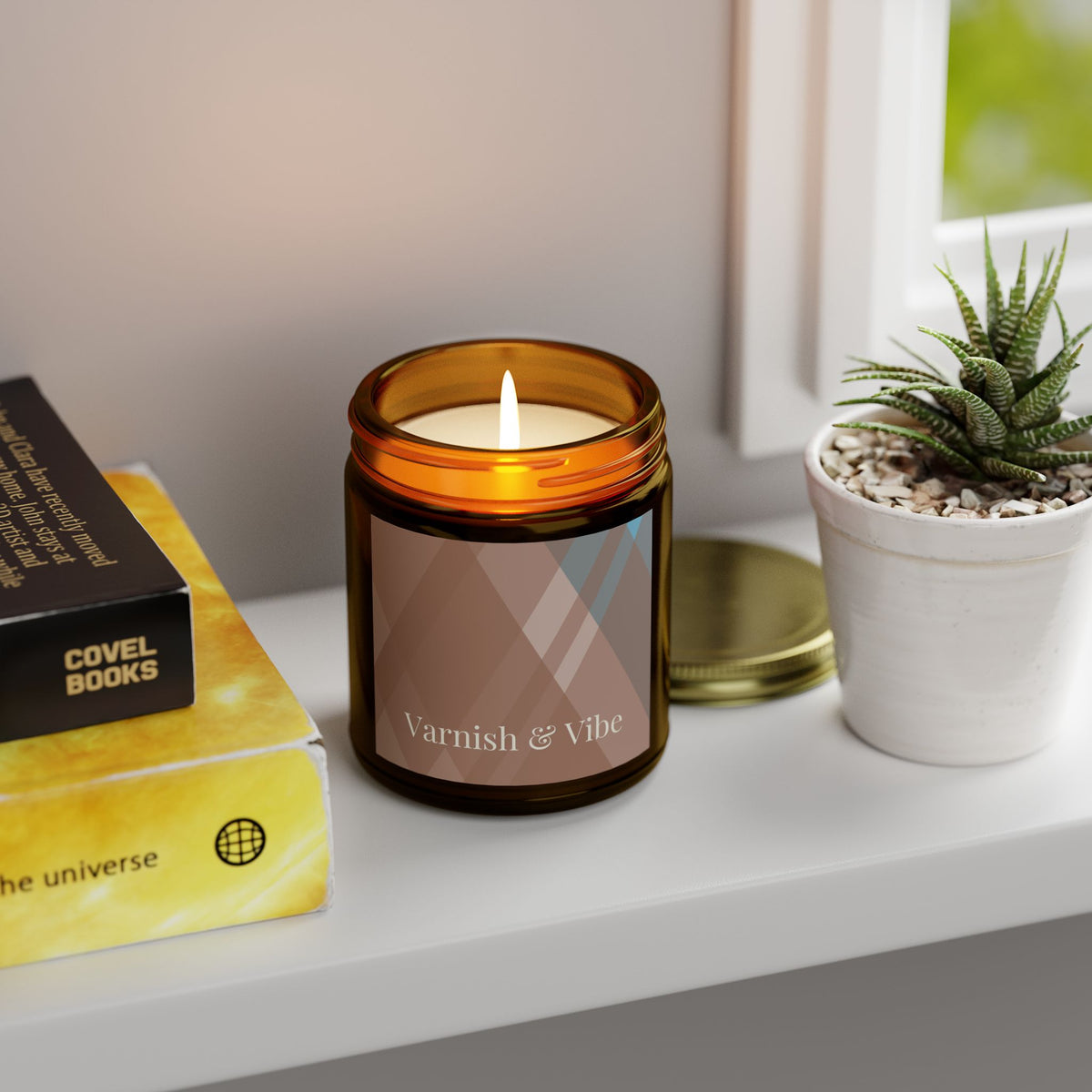 MOCHA MOUSSE 4oz/9oz COCONUT APRICOT WAX SCENTED CANDLE - Varnish & Vibe