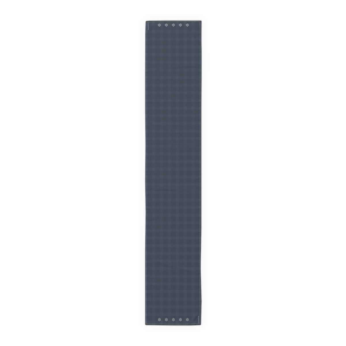 Blue Tartan Snowflakes Table Runner (Cotton, Poly) - Varnish & Vibe