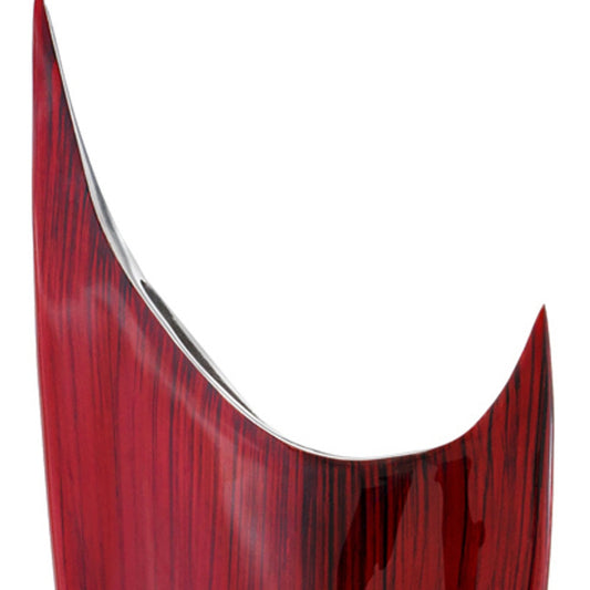 18" RED ALUMINUM TABLE VASE