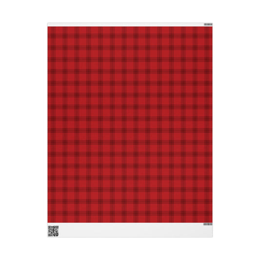 Red Tartan Wrapping Papers - Varnish & Vibe