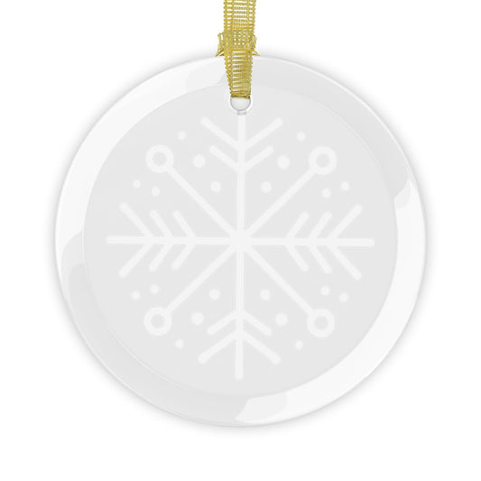 Snowflake Glass Ornaments - Varnish & Vibe
