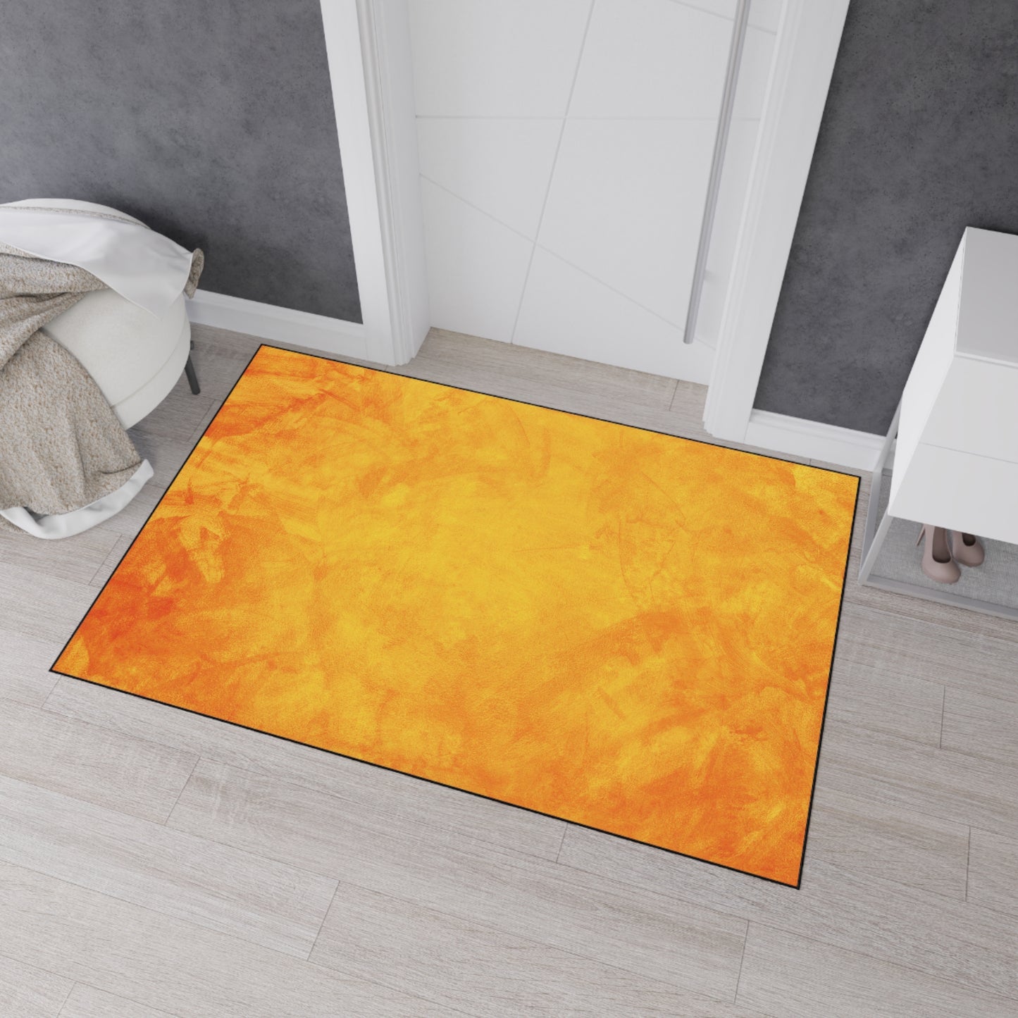 Amber Haze Abstract Fall Elegance Rug