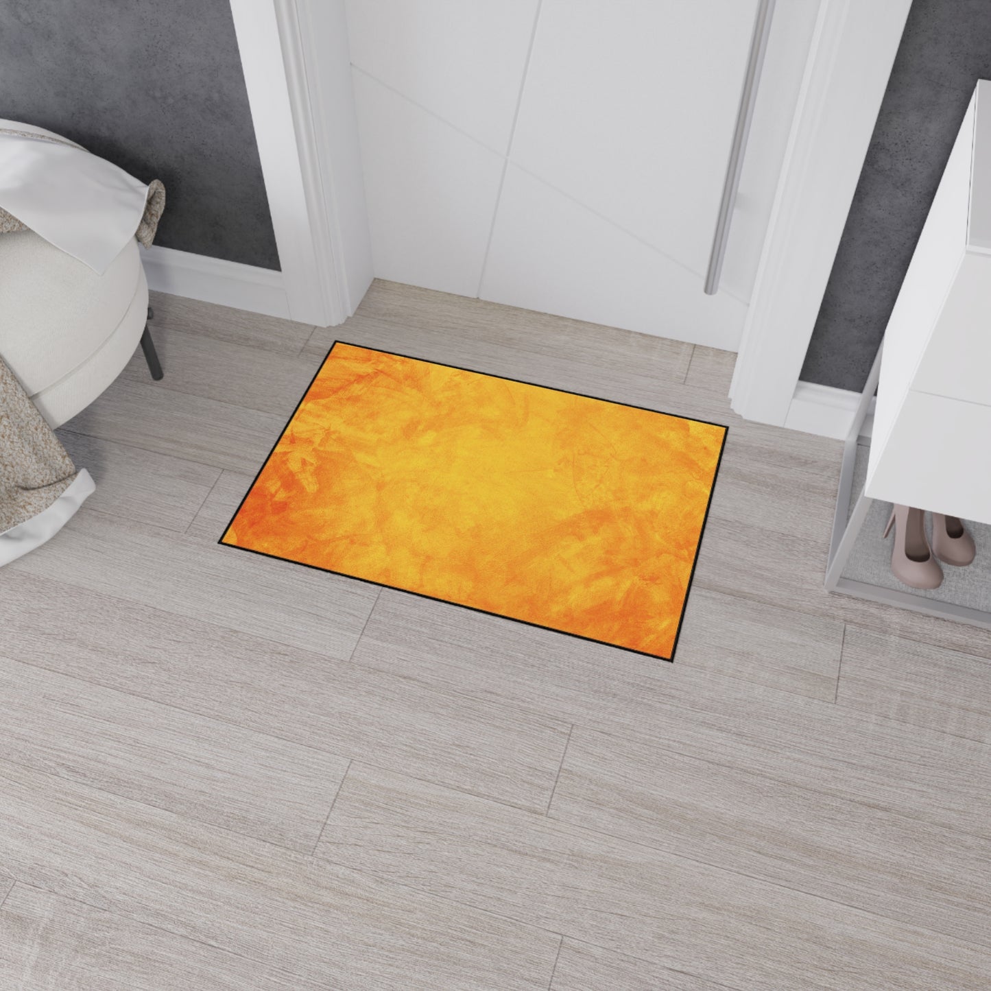 Amber Haze Abstract Fall Elegance Rug