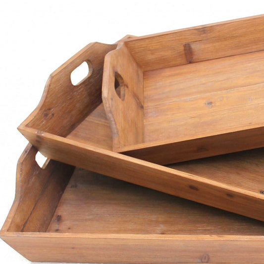 WOODEN SERVING TRAYS - Varnish & Vibe