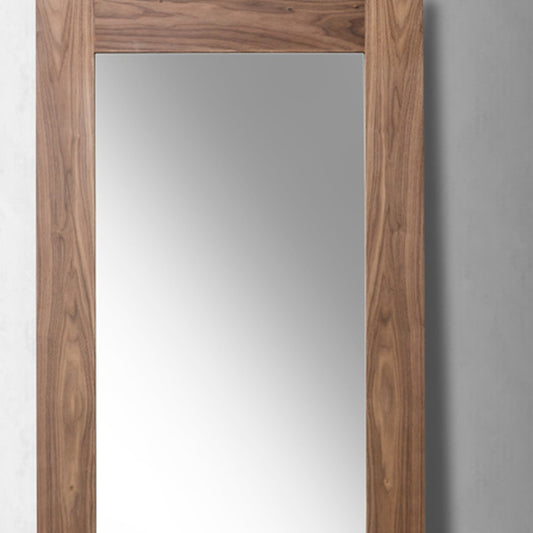 PALISADES 79" BROWN FRAMED LEANING FULL LENGTH HANGING MIRROR - Varnish & Vibe