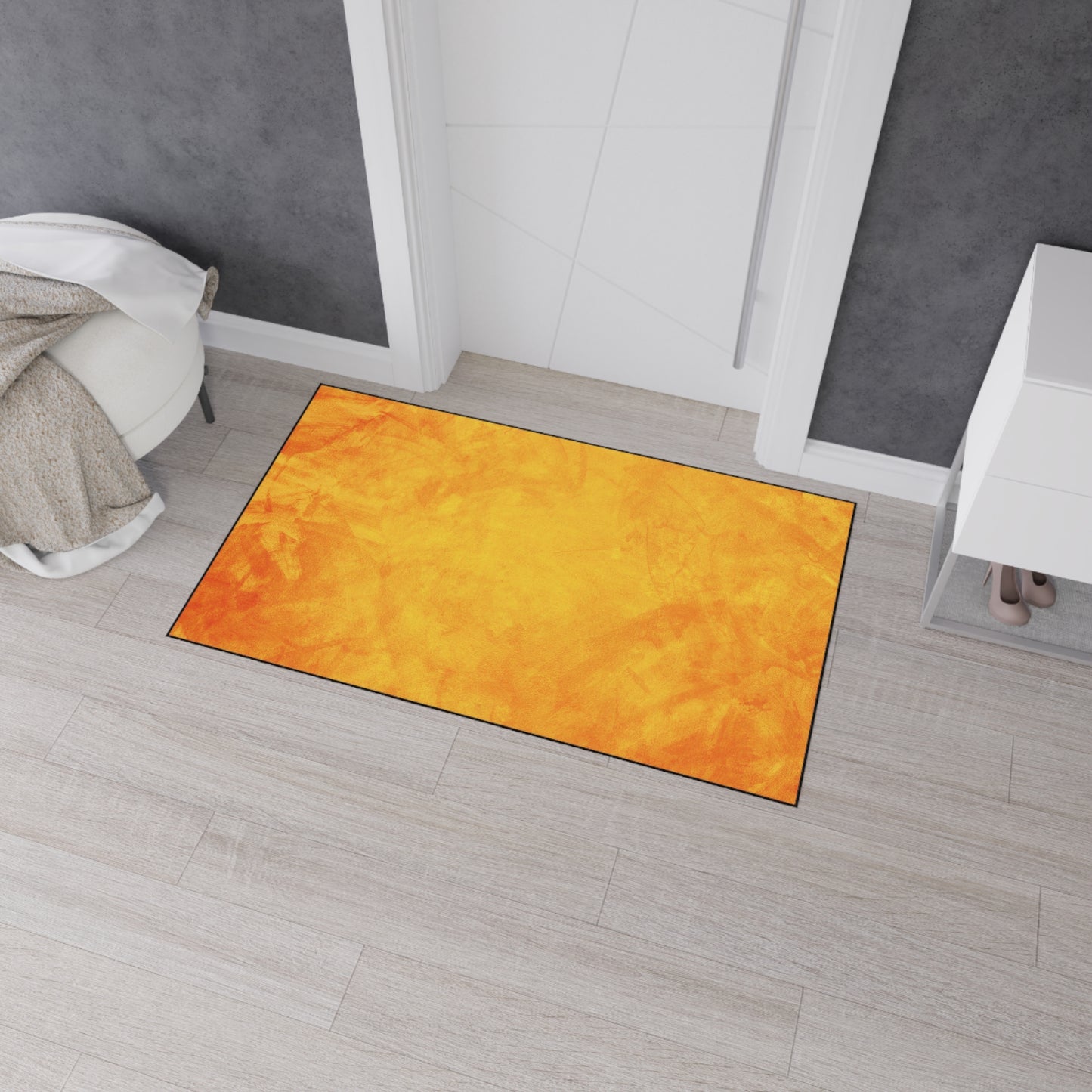 Amber Haze Abstract Fall Elegance Rug