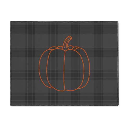 Pumpkin on Plaid Halloween Edition Placemat