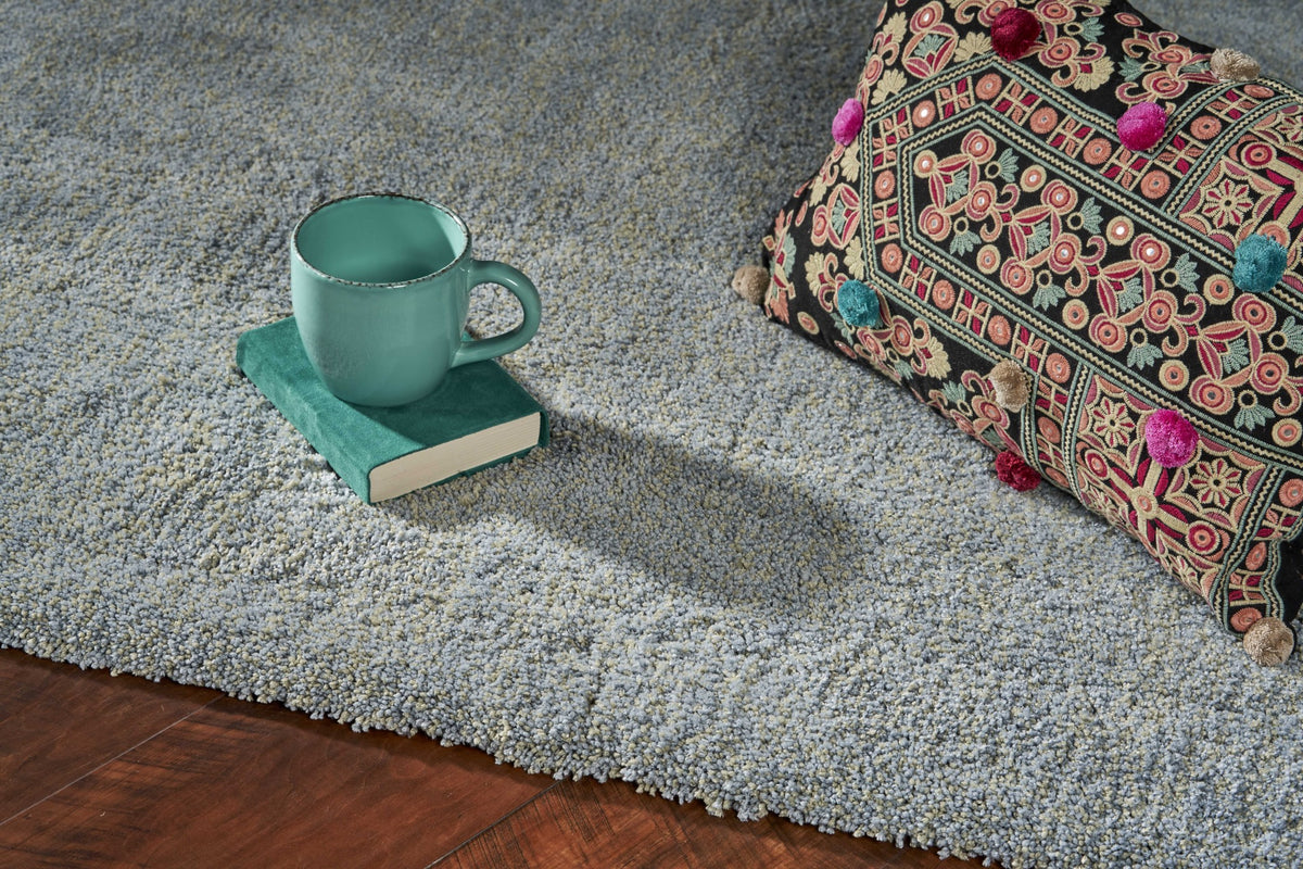 REDONDO 9' x 13' BLUE-GRAY HAND WOVEN AREA RUG
