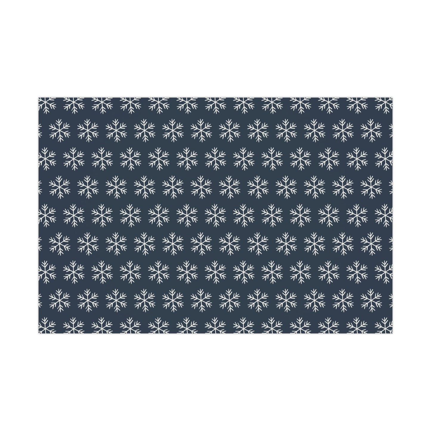 Blue Snowflakes Gift Wrapping Papers - Varnish & Vibe