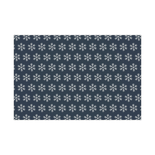 Blue Snowflakes Gift Wrapping Papers - Varnish & Vibe