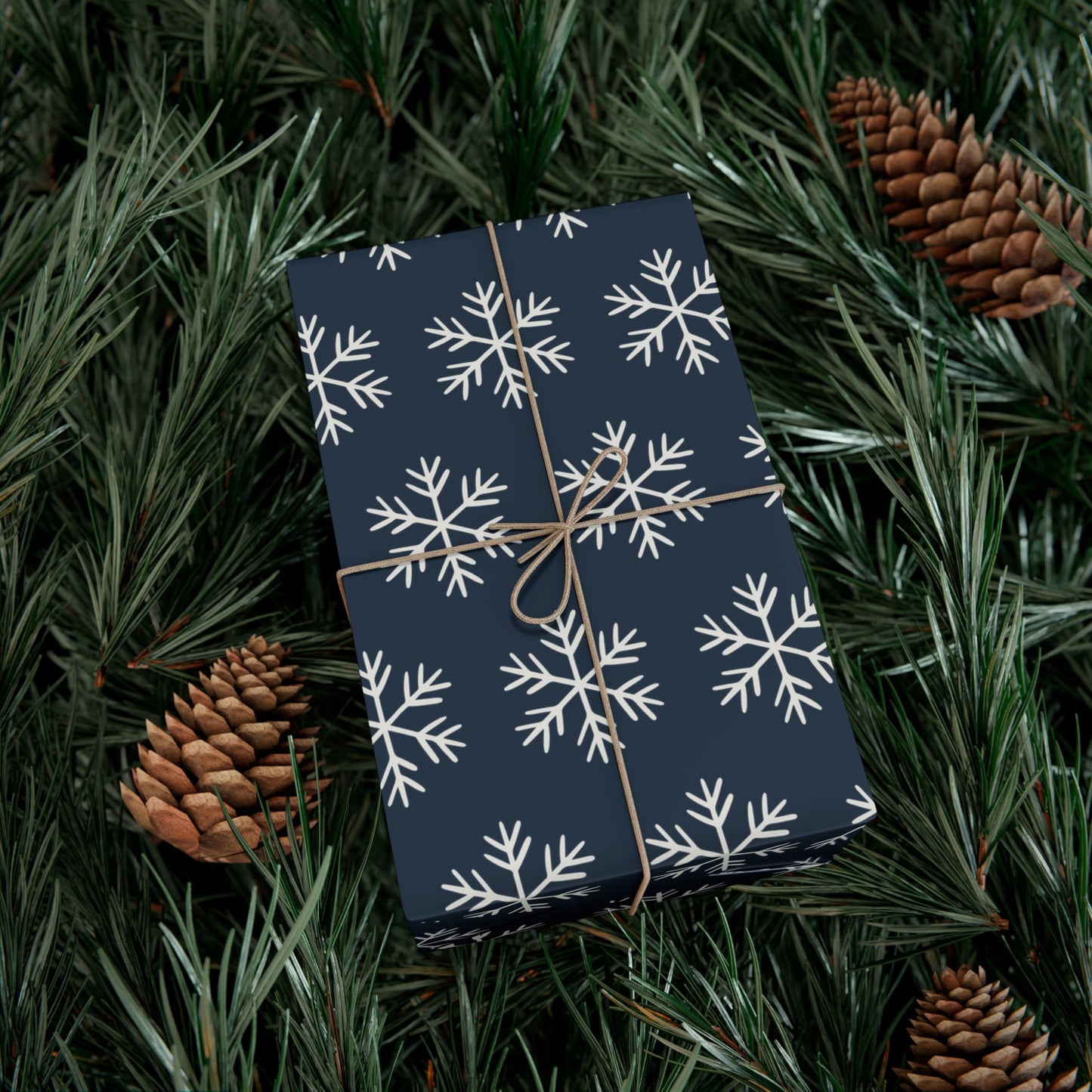 Blue Snowflakes Gift Wrapping Papers - Varnish & Vibe