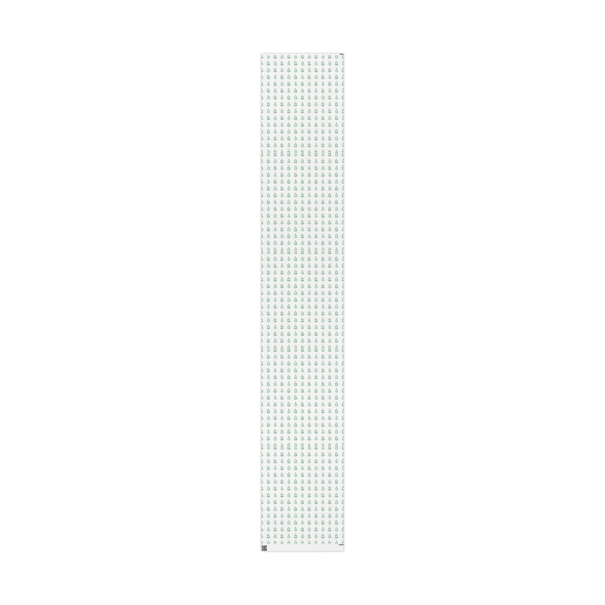 Christmas Tree Pattern Wrapping Paper Roll — Green Sketch Holiday Gift Wrap - Varnish & Vibe