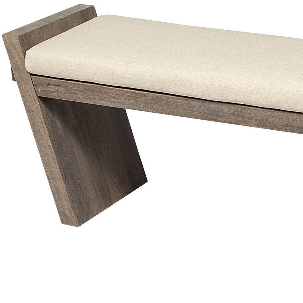 HERMOSA UPHOLSTERED WOOD BENCH
