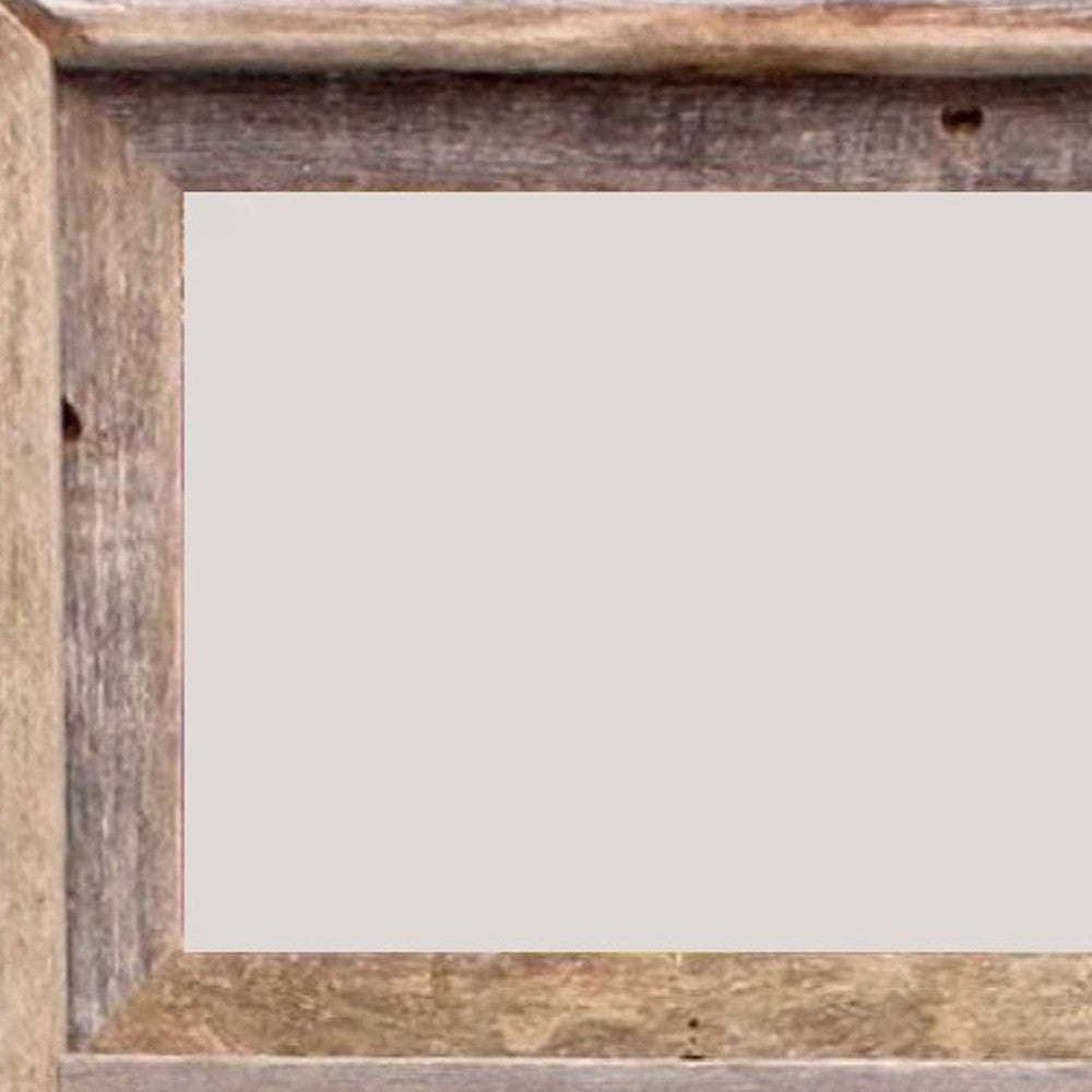8" X 10" GRAY DISTRESSED SOLID WOOD HANGING PICTURE FRAME - Varnish & Vibe