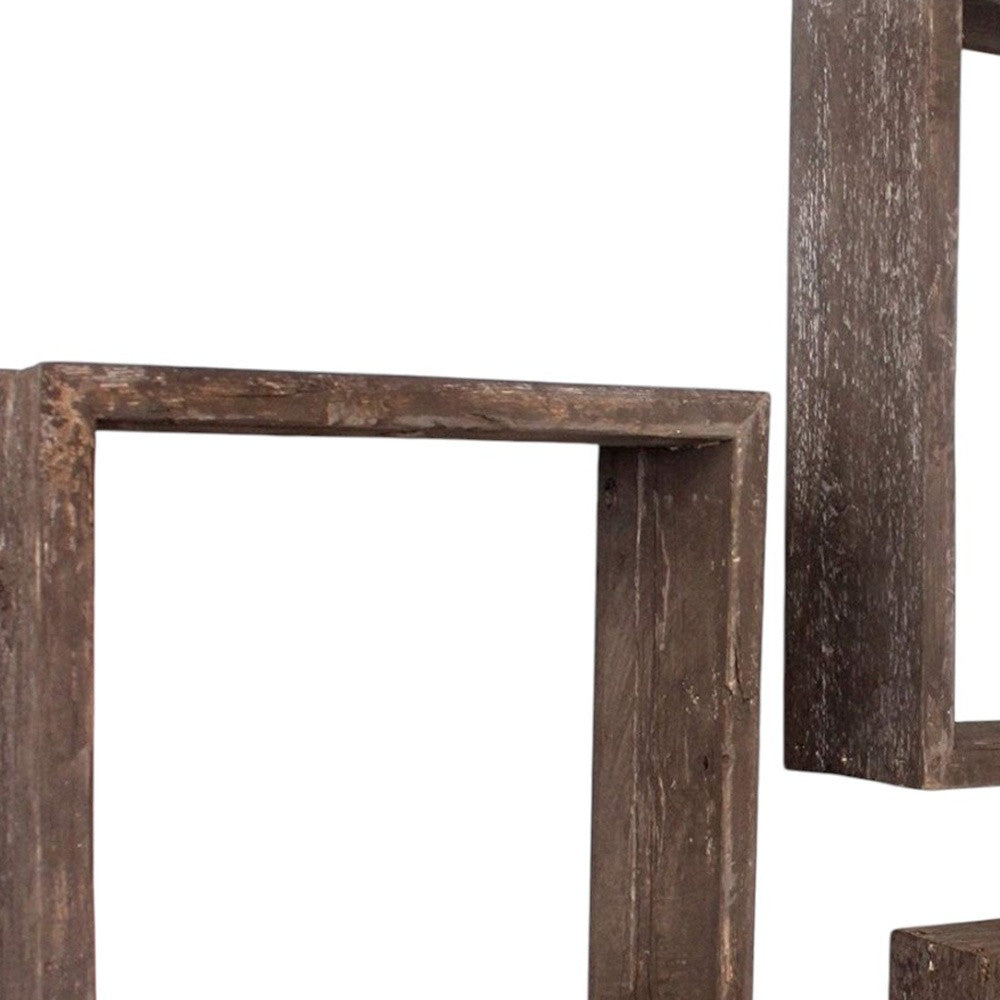 Close-up of a wooden frame on a white background