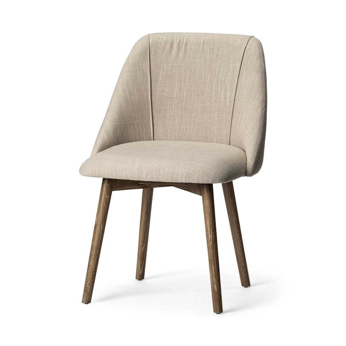 REDONDO SET OF TWO CREAM FABRIC CHAIRS - Varnish & Vibe