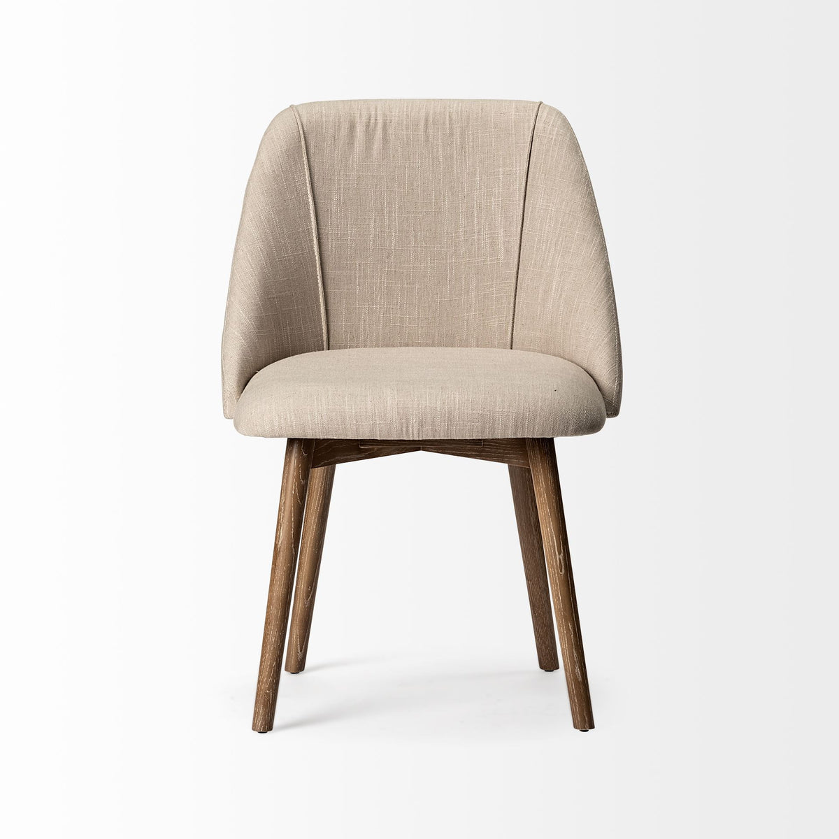 REDONDO SET OF TWO CREAM FABRIC CHAIRS - Varnish & Vibe