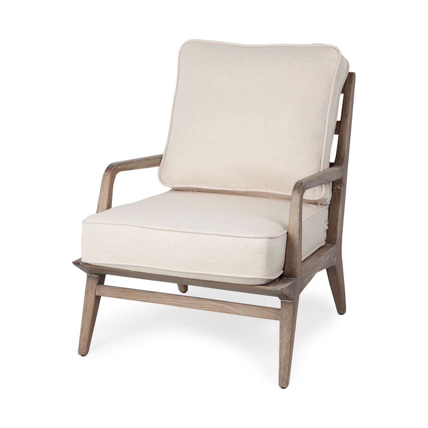 OCEAN CREAM FABRIC ARMCHAIR