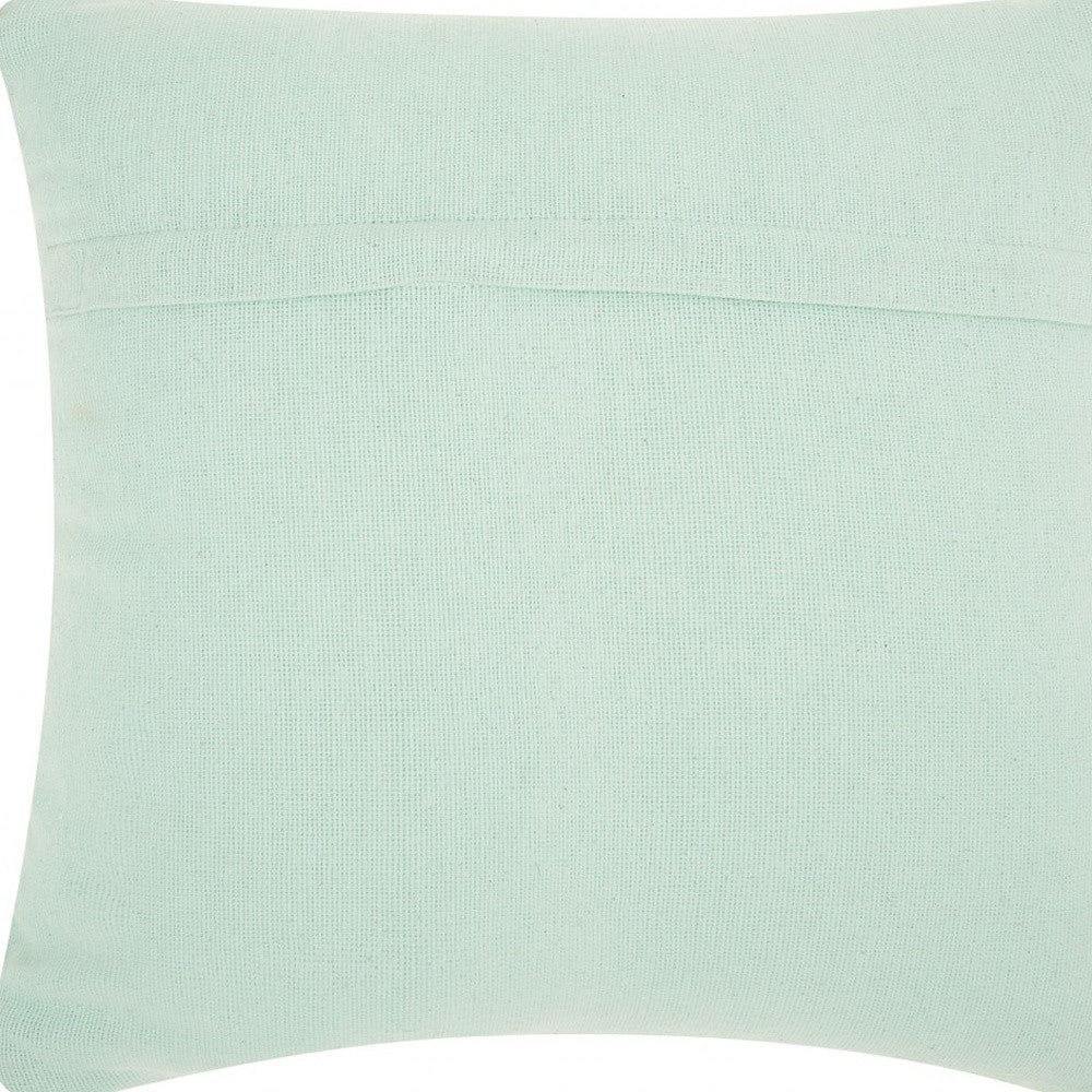 HERMOSA SEAFOAM GREEN CHEVRON THROW PILLOW