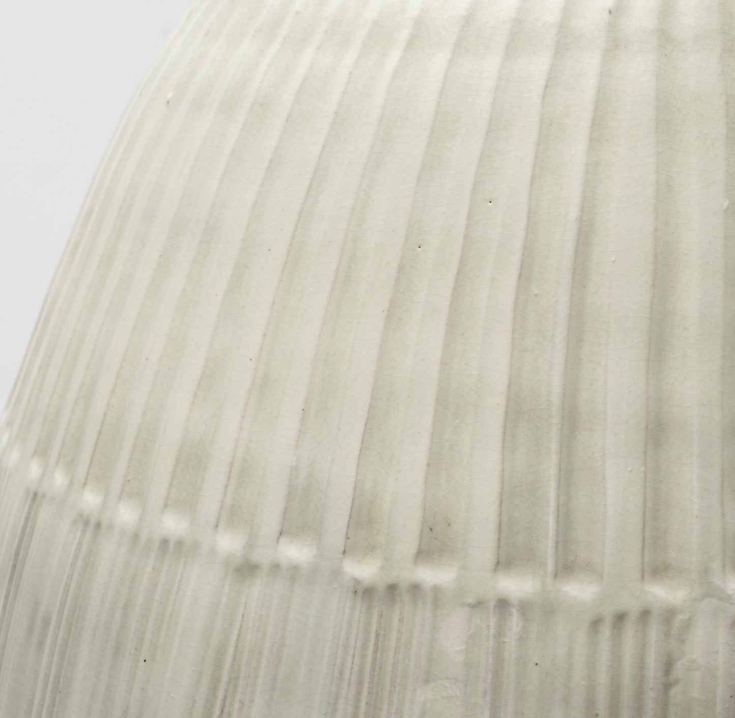 OCEAN 29" WHITE CYLINDER CERAMIC FLOOR VASE