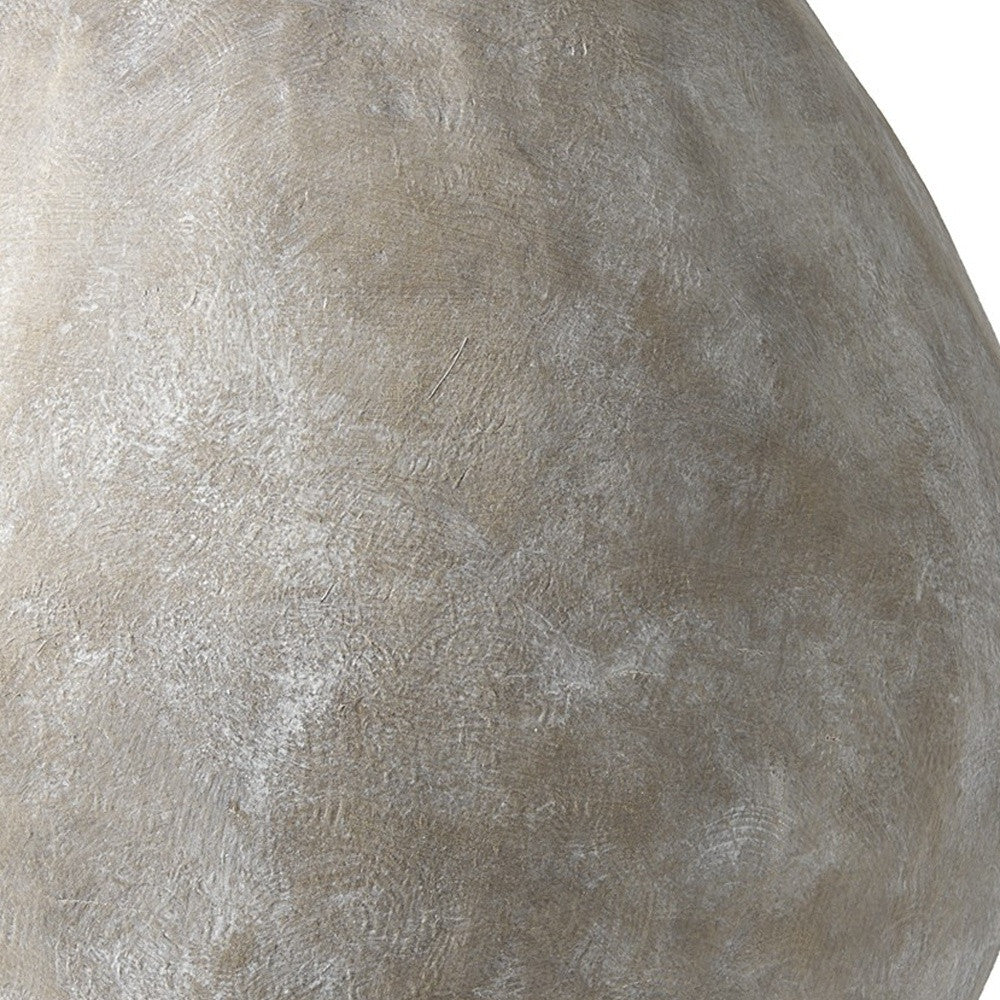 HERMOSA 28" TAN CERAMIC FLOOR VASE