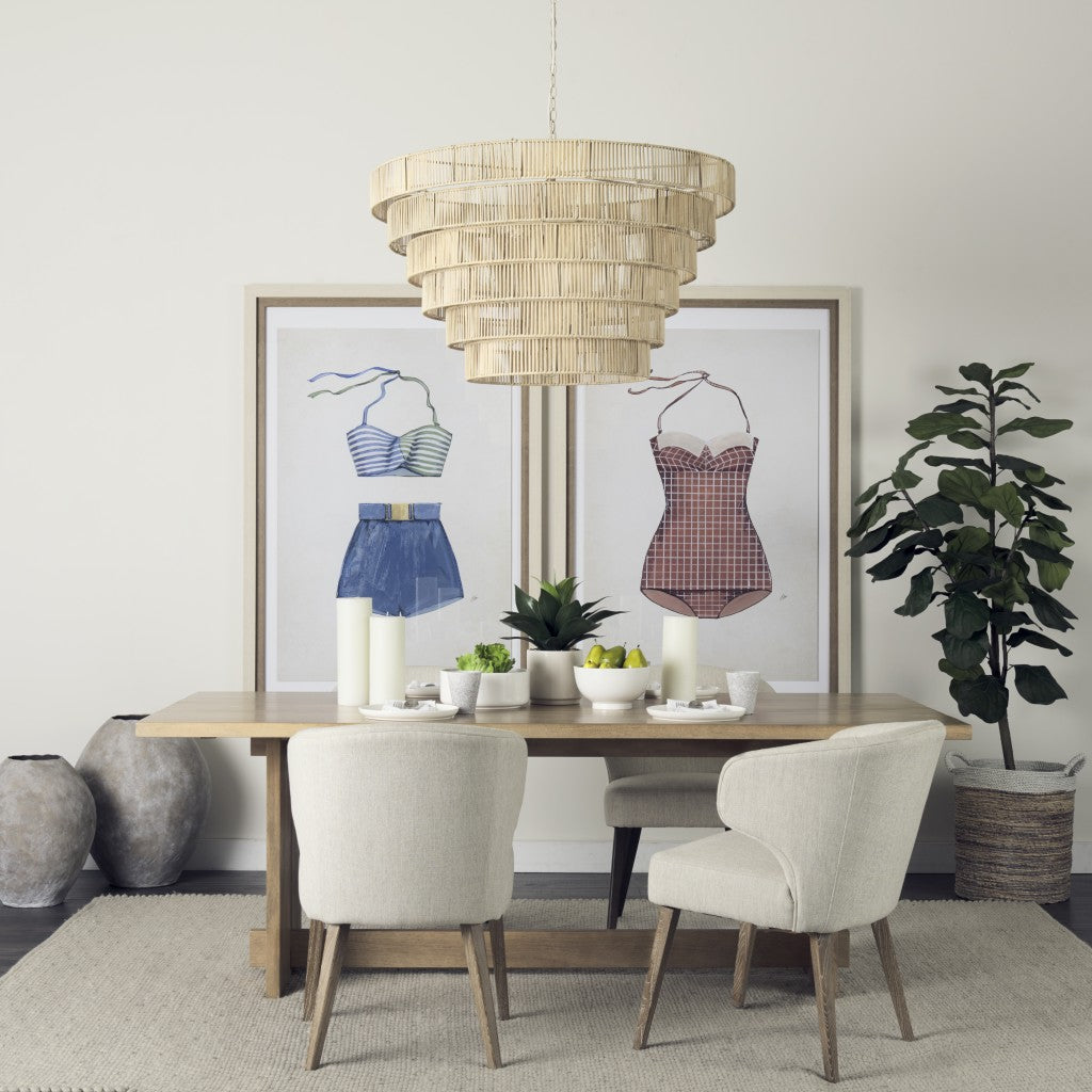 HERMOSA WINGBACK IVORY-WOOD DINING CHAIR - Varnish & Vibe