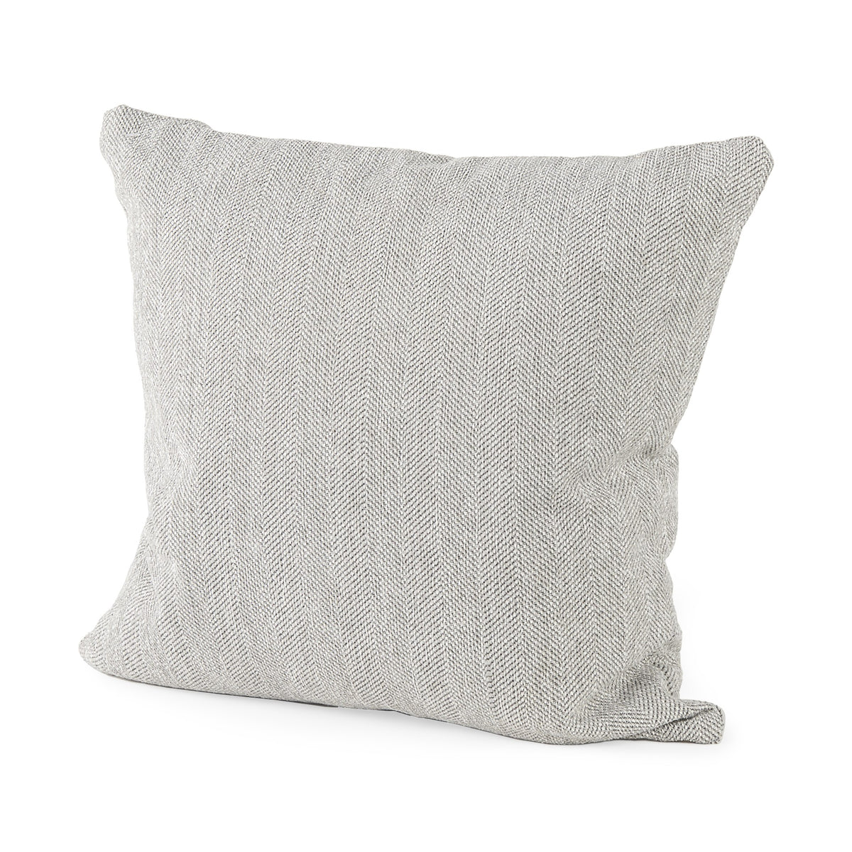ASH GRAY BASKET WEAVE ACCENT THROW PILLOW - Varnish & Vibe