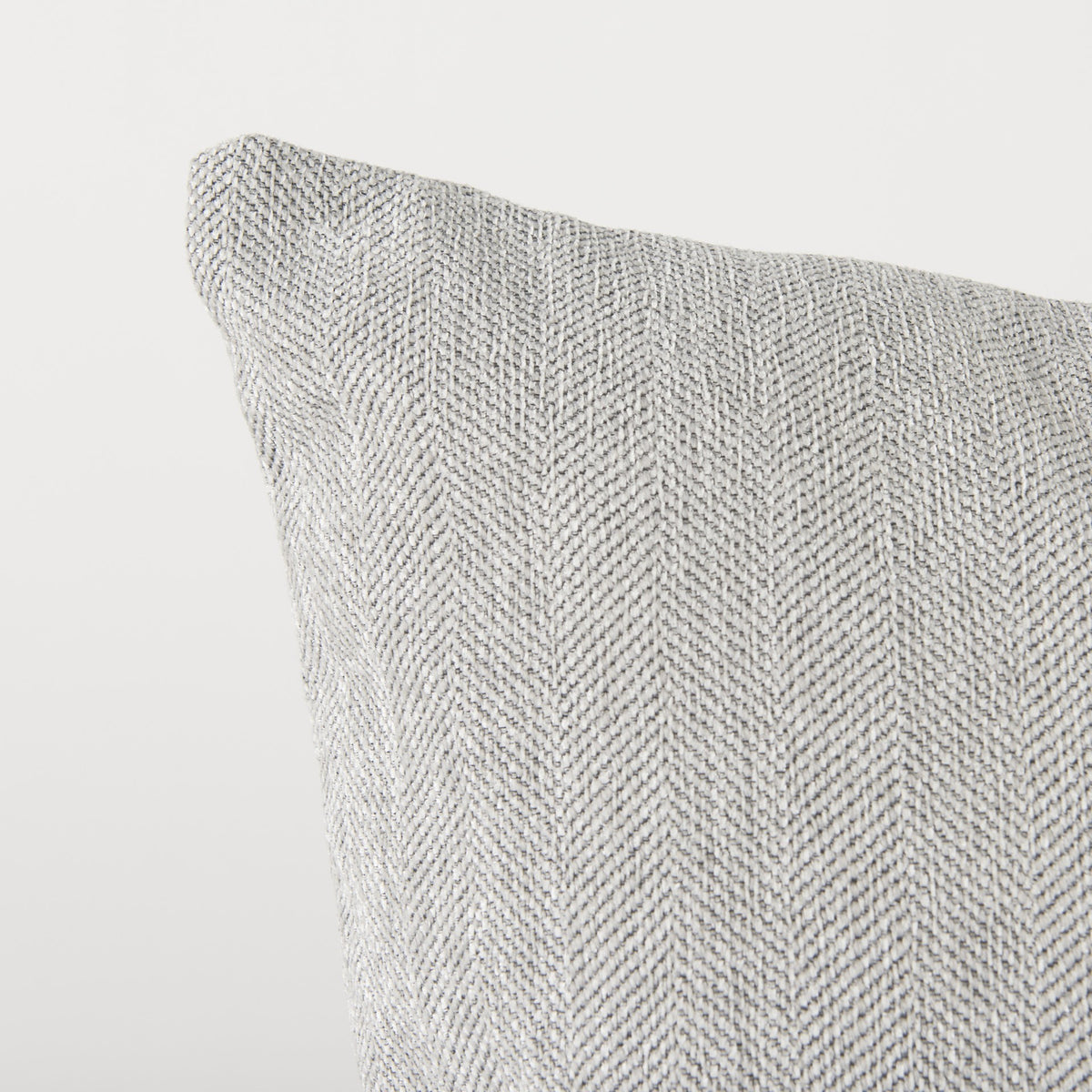 ASH GRAY BASKET WEAVE ACCENT THROW PILLOW - Varnish & Vibe