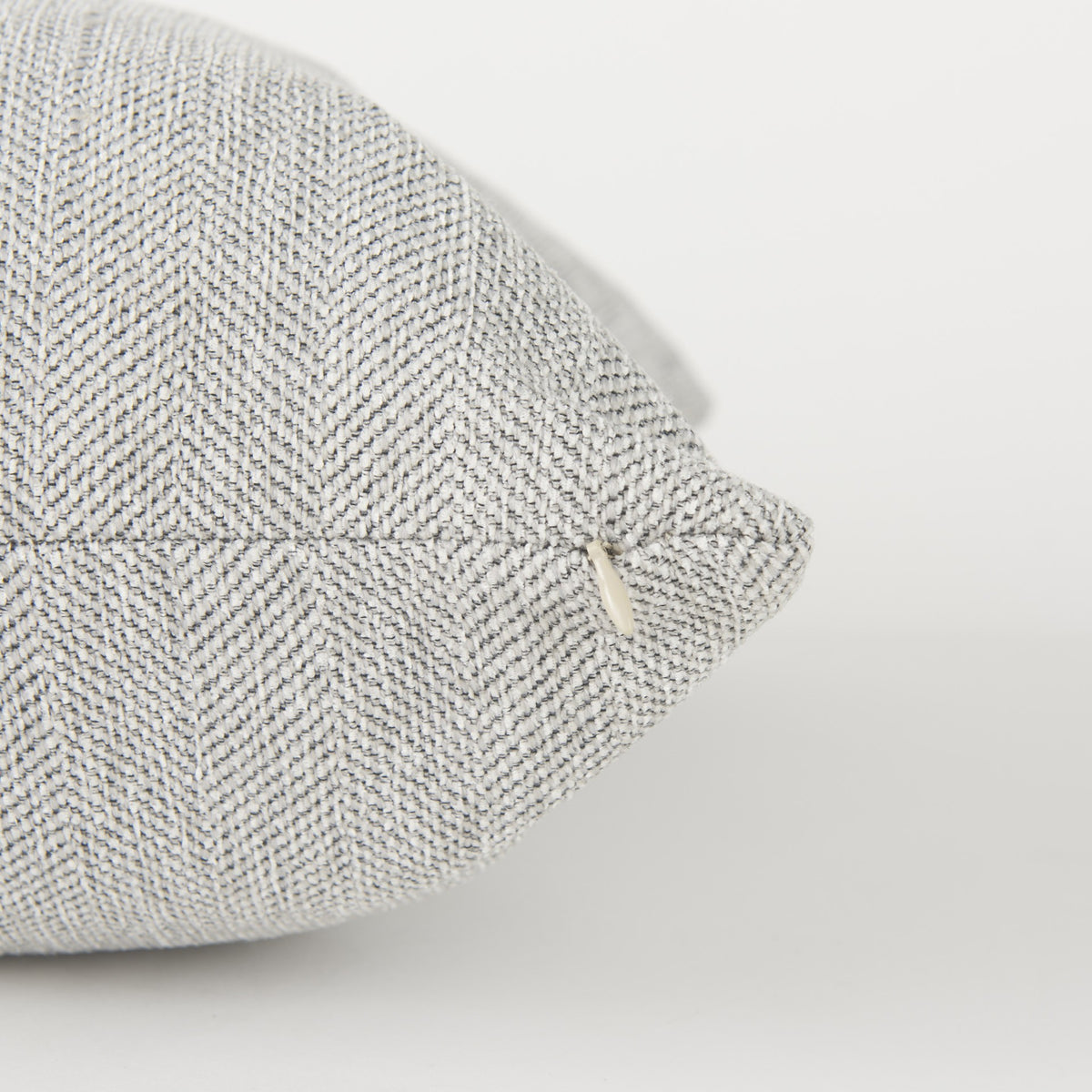 ASH GRAY BASKET WEAVE ACCENT THROW PILLOW - Varnish & Vibe