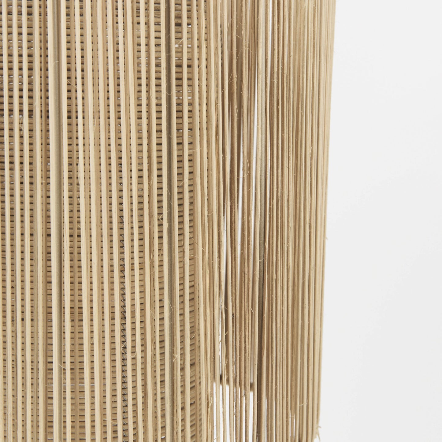 NATURAL CANE CYLINDRICAL HANGING PENDANT LIGHT - Varnish & Vibe