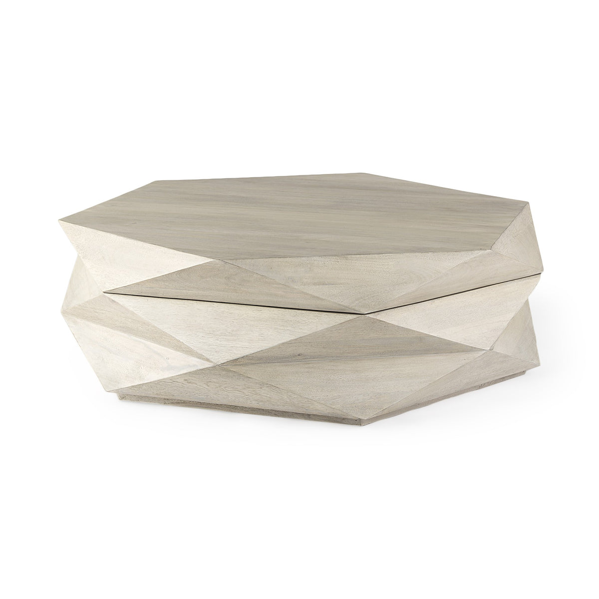 REDONDO HEXAGON SOLID WOOD COFFEE TABLE